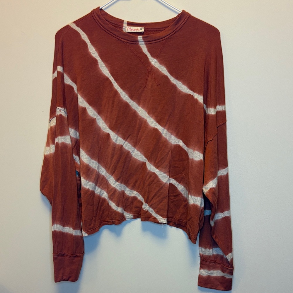 Maronie Orange and White Longsleeve